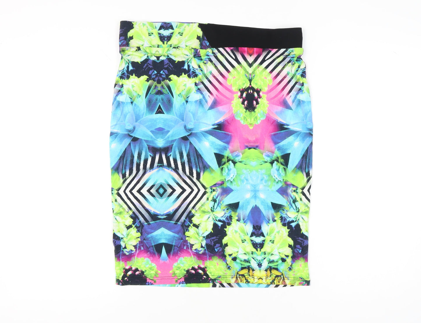Ariana Womens Multicoloured Pencil Skirt Size 4 Stretch Viscose