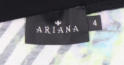 Ariana Womens Multicoloured Pencil Skirt Size 4 Stretch Viscose