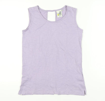 Womens UK Size 8 Weird Fish Purple Basic Tank