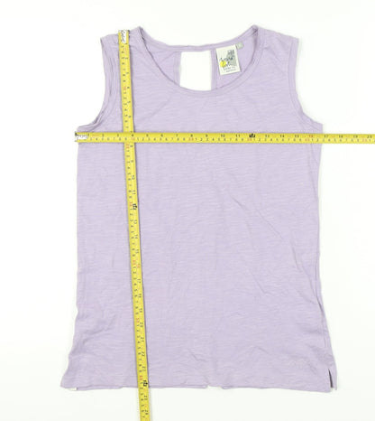 Womens UK Size 8 Weird Fish Purple Basic Tank