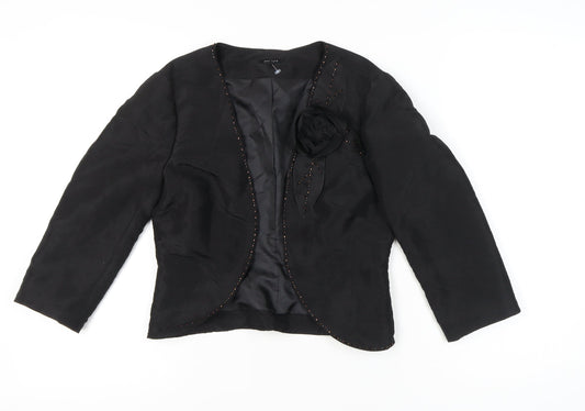 Marks & Spencer Women’s Black Size 10 Shawl Collar Suit Jacket