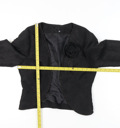 Marks & Spencer Women’s Black Size 10 Shawl Collar Suit Jacket