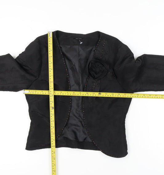 Marks & Spencer Women’s Black Size 10 Shawl Collar Suit Jacket