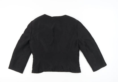 Marks & Spencer Women’s Black Size 10 Shawl Collar Suit Jacket