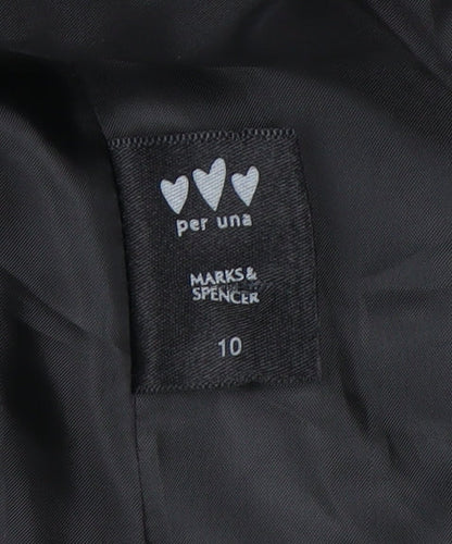 Marks & Spencer Women’s Black Size 10 Shawl Collar Suit Jacket