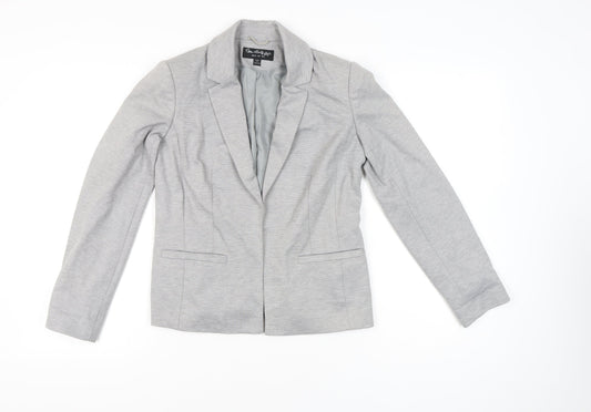 Miss Selfridge Women’s Grey Blazer Jacket UK 6 Tailored Workwear