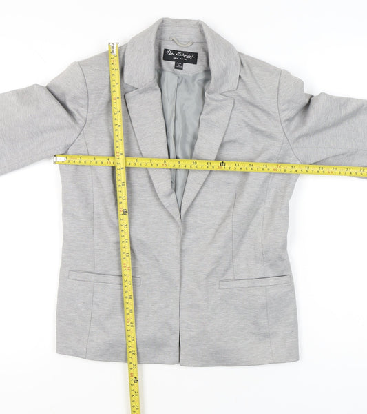 Miss Selfridge Women’s Grey Blazer Jacket UK 6 Tailored Workwear