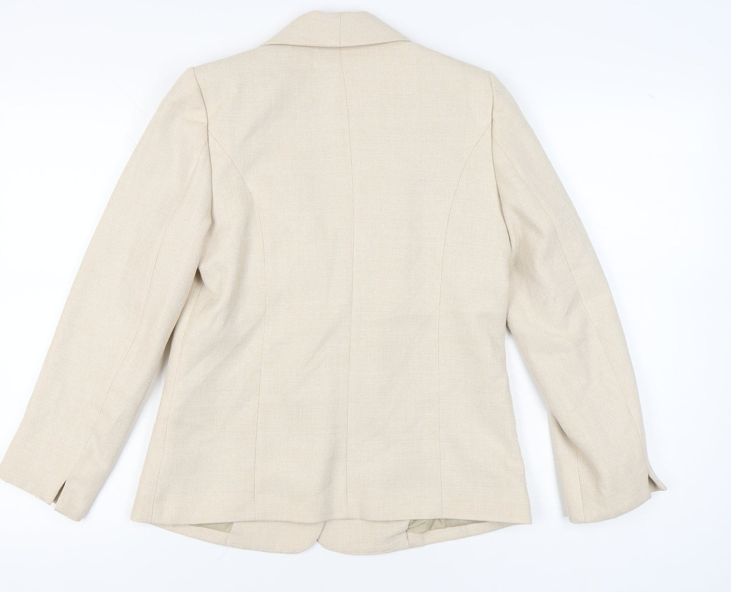 Honor Millburn Beige Womens Size 10 Shawl Collar Suit Jacket