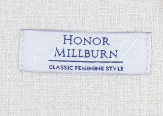 Honor Millburn Beige Womens Size 10 Shawl Collar Suit Jacket