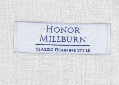 Honor Millburn Beige Womens Size 10 Shawl Collar Suit Jacket
