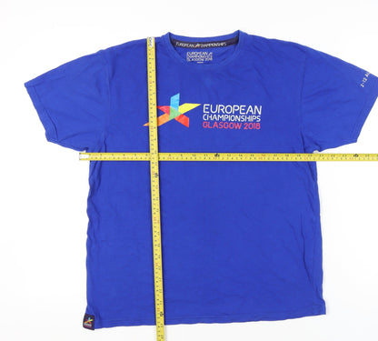 European Championships 2018 Men's Blue Medium Graphic T-Shirt