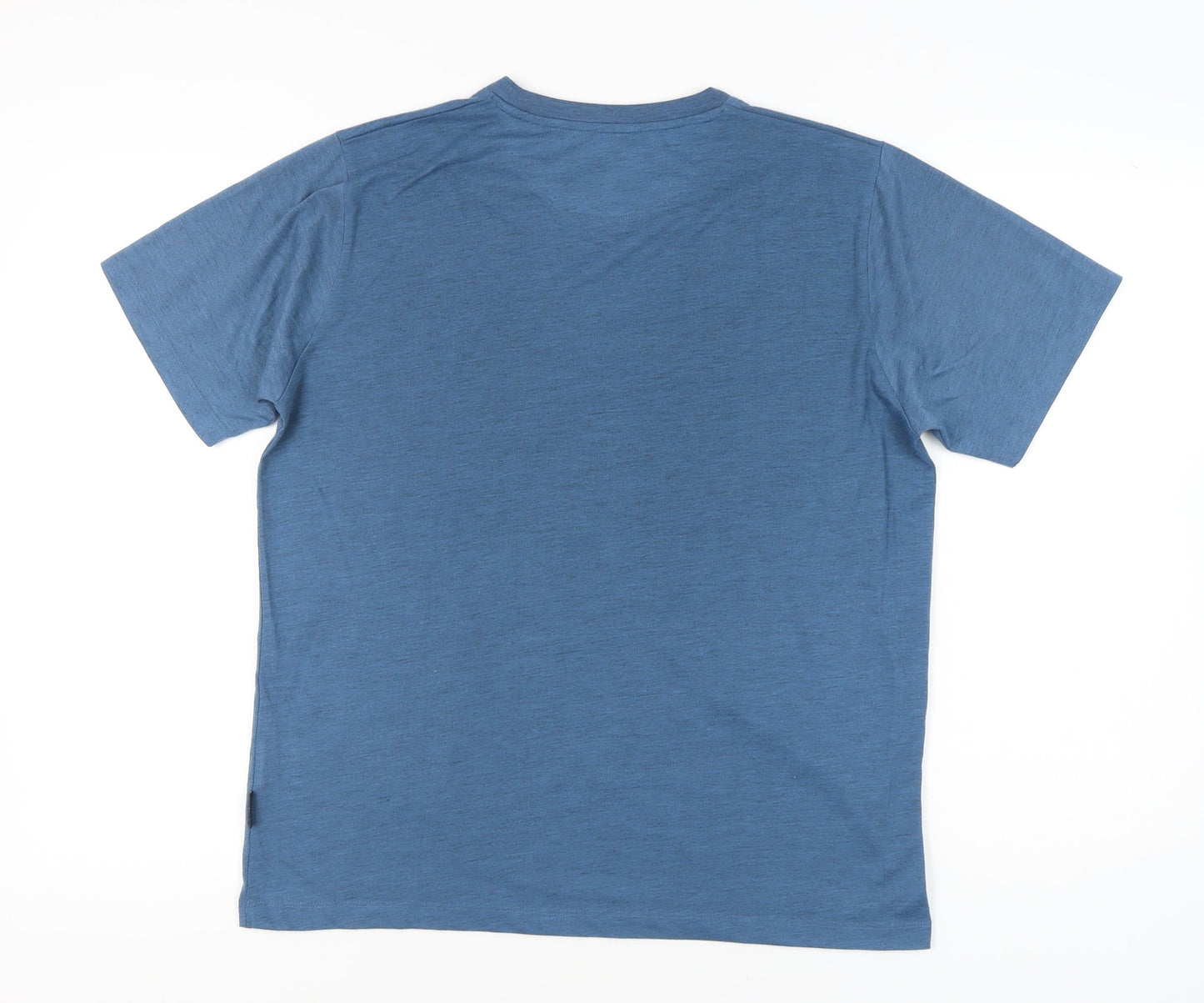 Hi Gear Men’s Blue Graphic Outdoor Mountain T-Shirt Medium Regular Fit