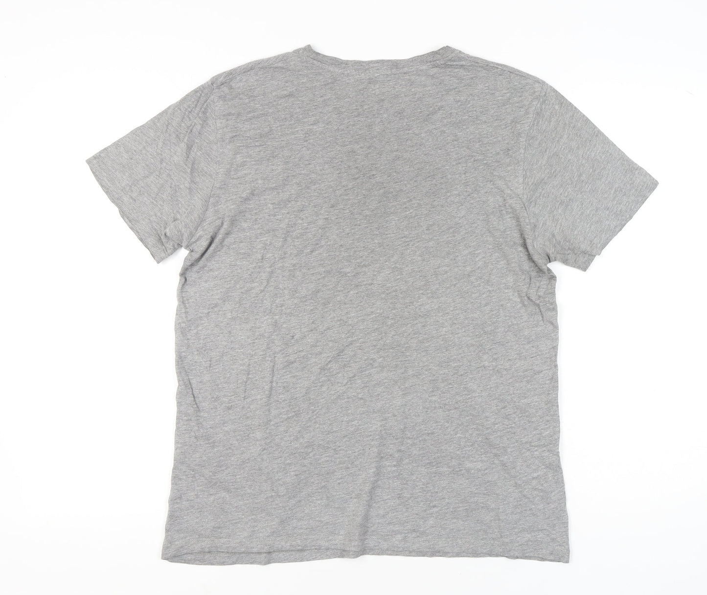 Jack & Jones Men’s Grey Regular Fit Crew Neck T-Shirt Size M