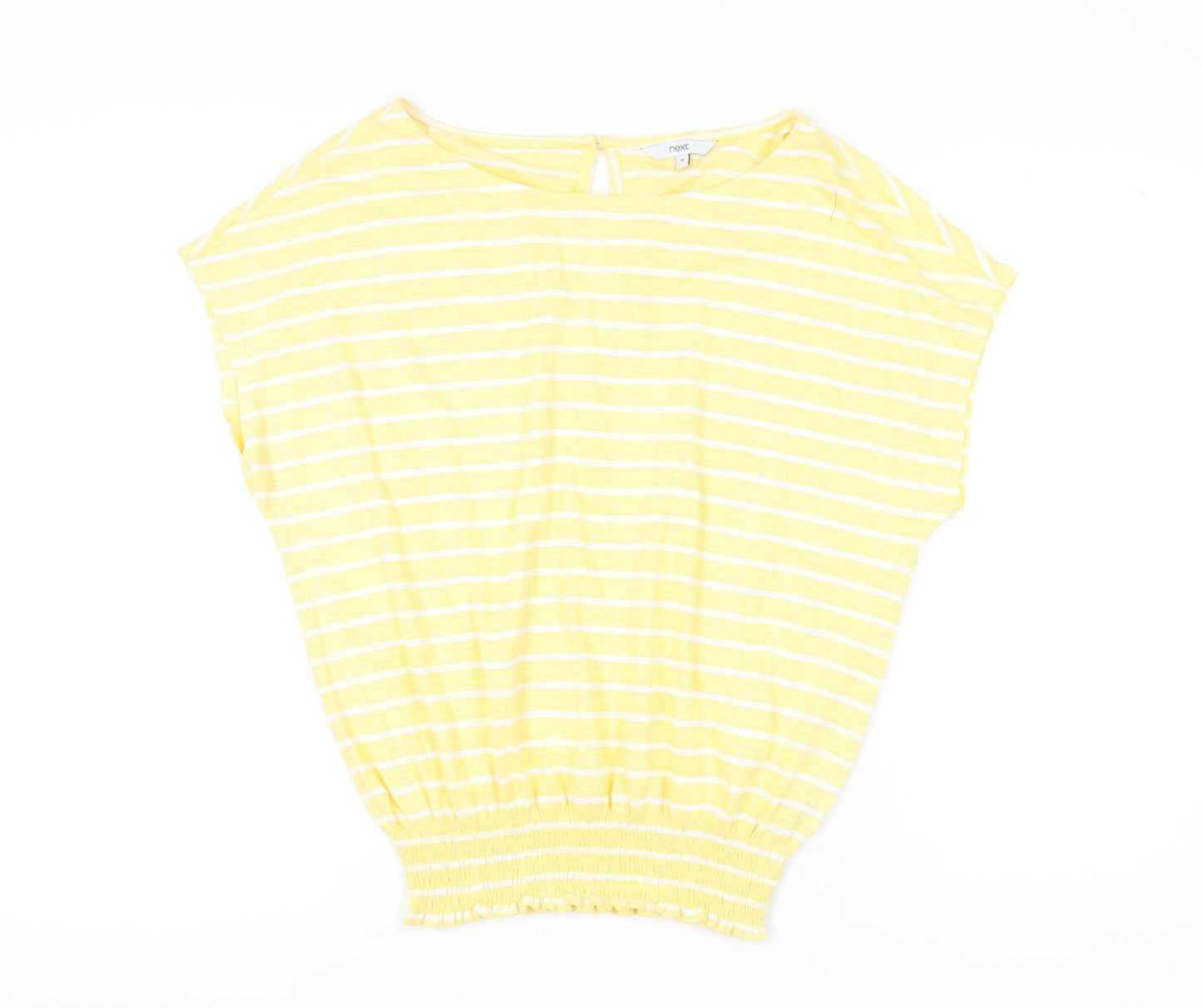 Womens UK Size 10 NEXT Yellow Basic T-Shirt