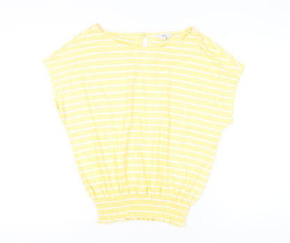 Womens UK Size 10 NEXT Yellow Basic T-Shirt