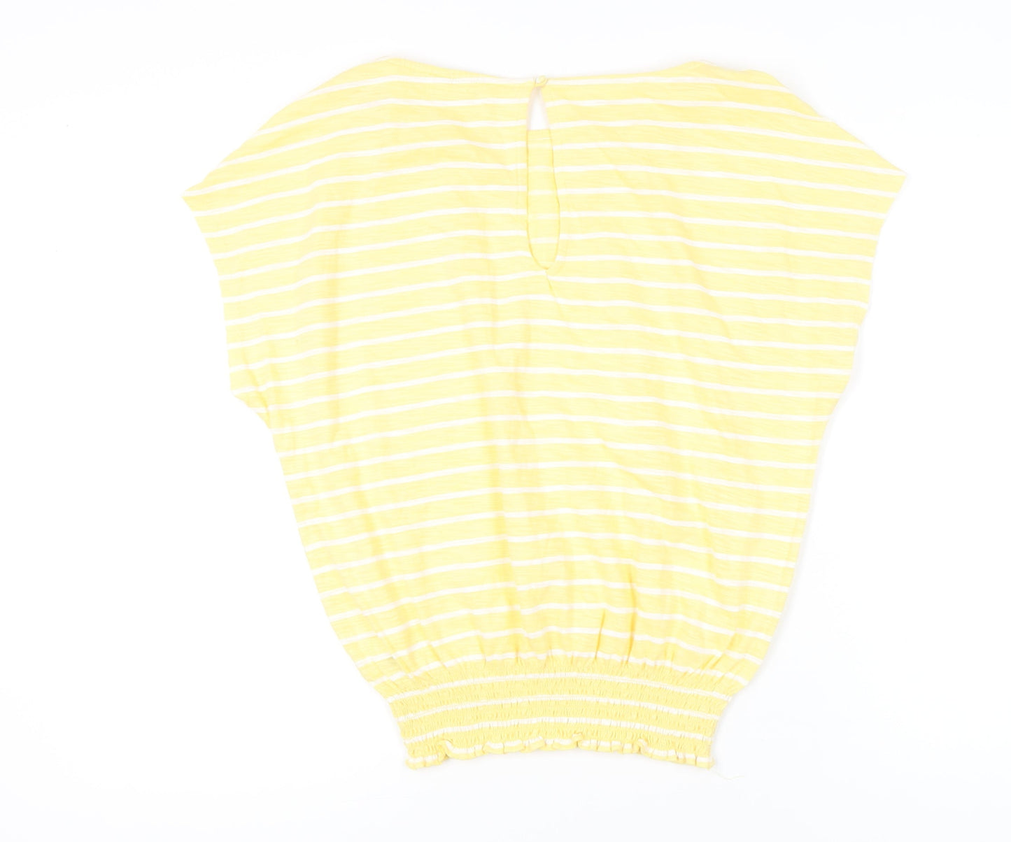 Womens UK Size 10 NEXT Yellow Basic T-Shirt