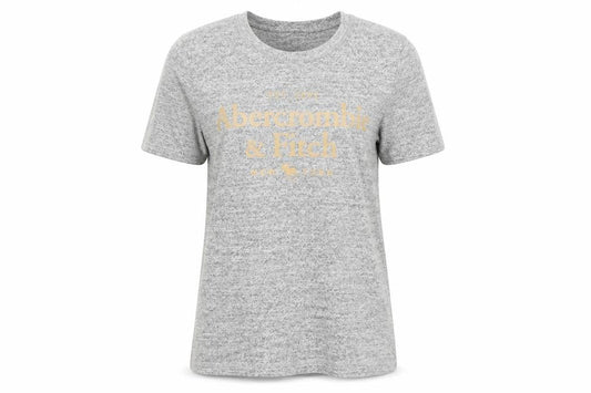 Womens UK Size S Abercrombie & Fitch Grey Basic T-Shirt