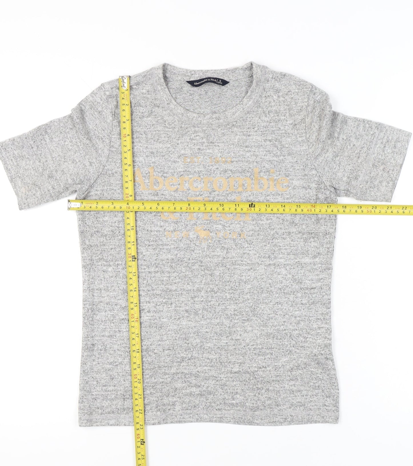 Abercrombie & Fitch Womens Grey Short Sleeve T-Shirt Size S