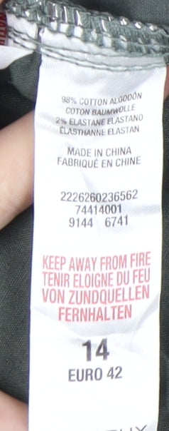 Dorothy Perkins Womens Grey Size 14 Skinny Stretch Jeans with Ankle Zips