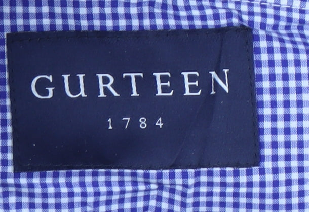 Gurteen Men's Beige Chino Trousers Size 36S Cotton Straight Fit