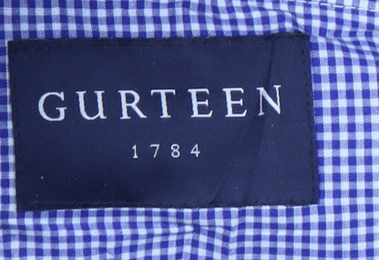 Gurteen Men's Beige Chino Trousers Size 36S Cotton Straight Fit