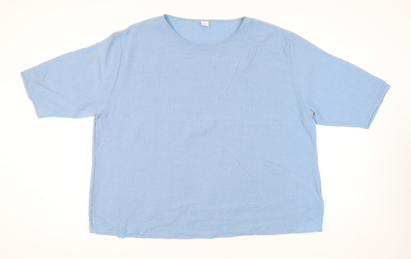 Cotton Traders Women’s Blue Size 26 Plus Short Sleeve T-Shirt