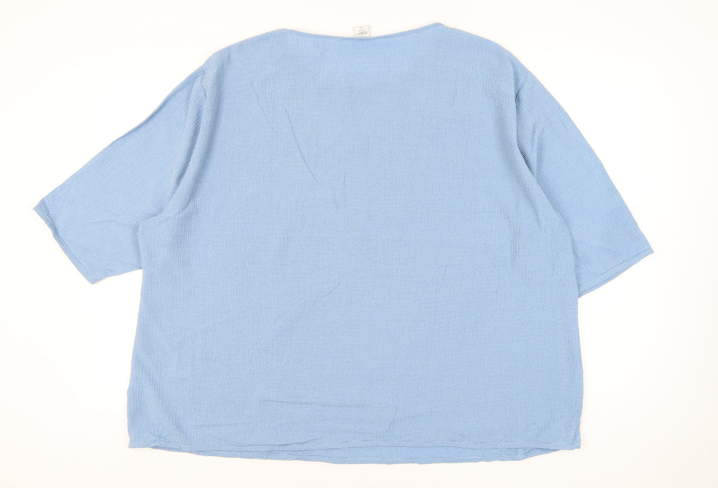 Cotton Traders Women’s Blue Size 26 Plus Short Sleeve T-Shirt