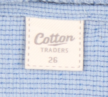 Cotton Traders Women’s Blue Size 26 Plus Short Sleeve T-Shirt