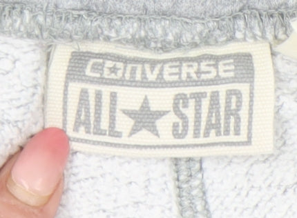 Mens UK Size S Converse Regular Fit Jogger Grey Trousers