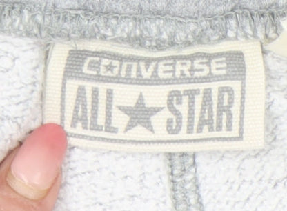 Mens UK Size S Converse Regular Fit Jogger Grey Trousers