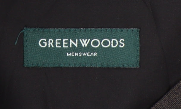 Greenwoods Mens Brown 36W Dress Pants Trousers Regular Fit