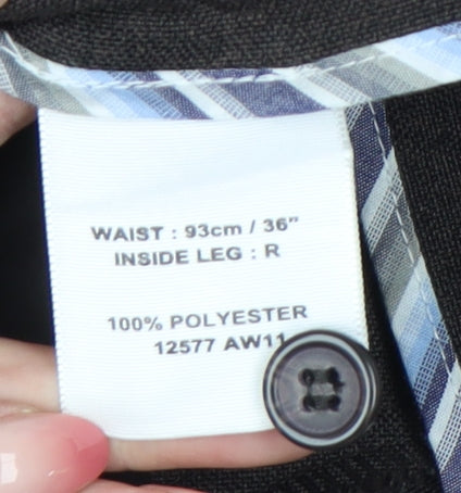 Greenwoods Mens Brown 36W Dress Pants Trousers Regular Fit