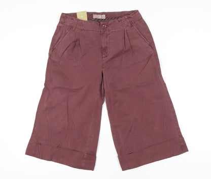 Old Navy Womens Brown Culotte Shorts Size 6 Cotton Classic Fit