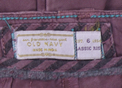 Old Navy Womens Brown Culotte Shorts Size 6 Cotton Classic Fit