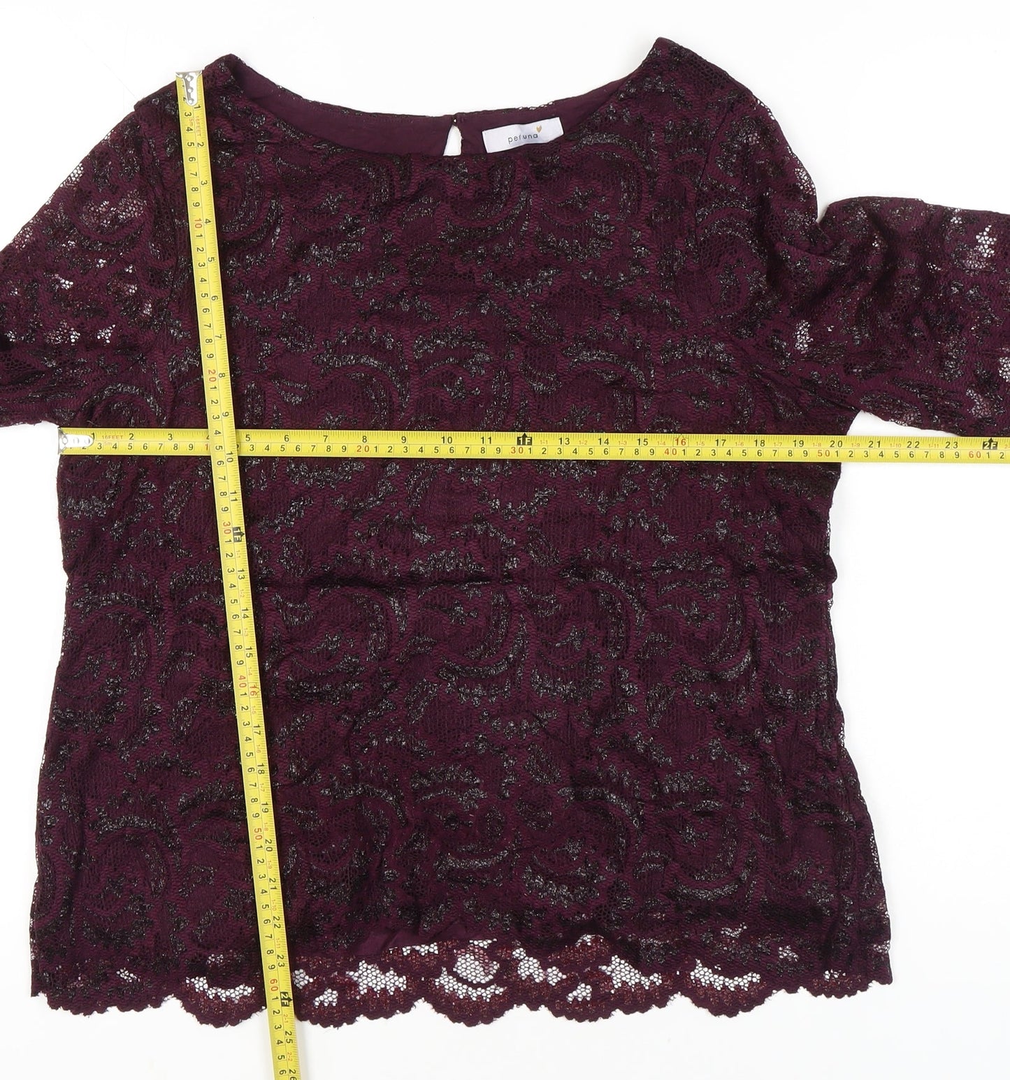 Womens UK Size 18 Marks and Spencer Purple Tunic Blouse