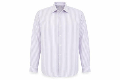 Scott & Taylor Men's Multicoloured Striped 15in 38cm Long Sleeve Button-Up Shirt