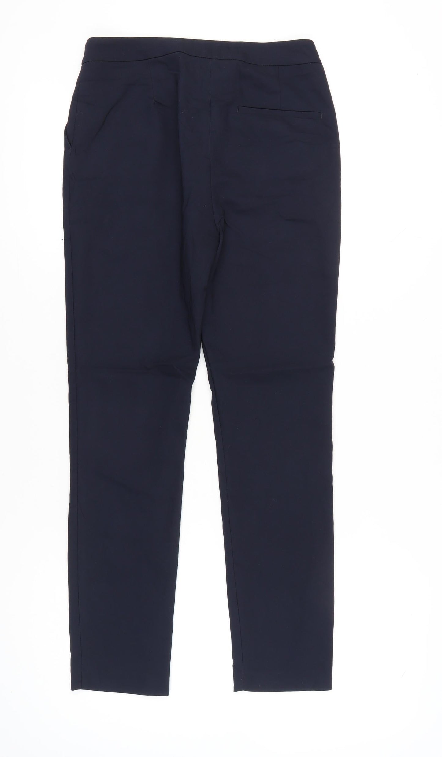 Womens UK Size 2 Zara Slim Fit BusinessCasualWorkwear Blue Trousers