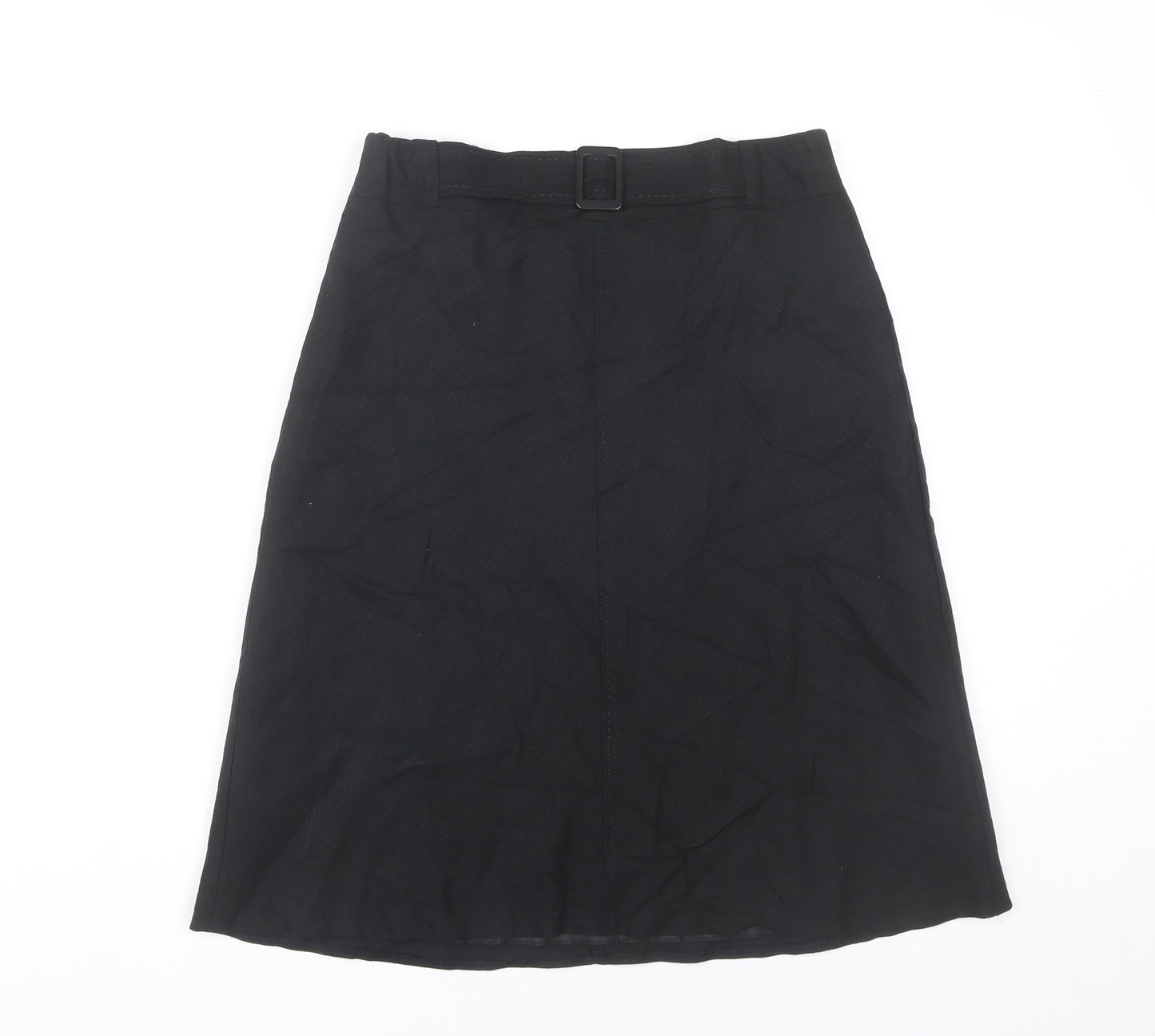 Marks and Spencer Women’s Black A-Line Knee Length Skirt UK 10