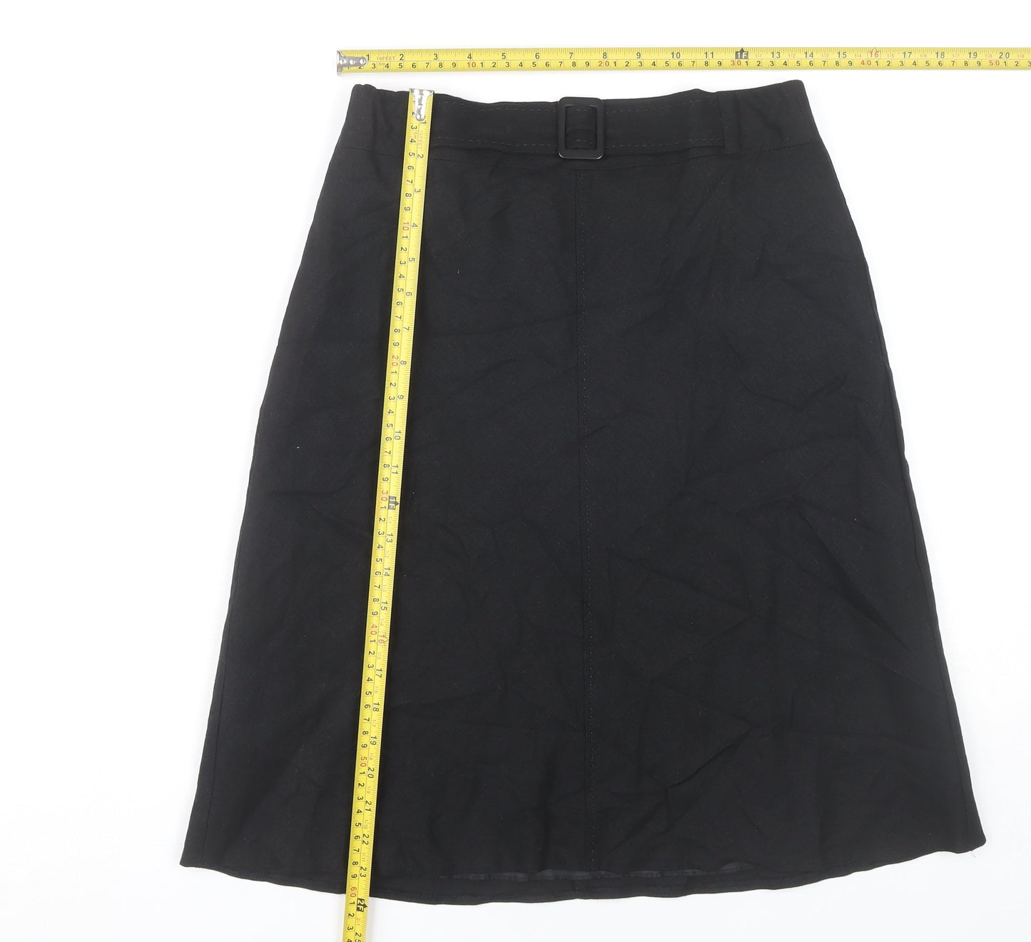 Marks and Spencer Women’s Black A-Line Knee Length Skirt UK 10