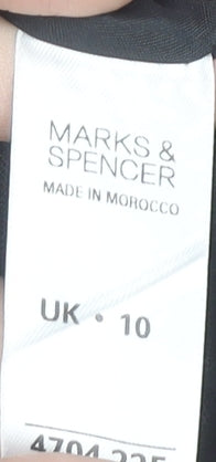 Marks and Spencer Women’s Black A-Line Knee Length Skirt UK 10