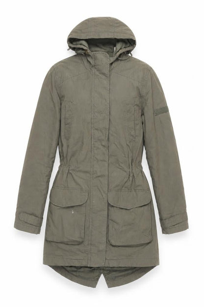 Womens UK Size 10 La Redoute Green Parka Coat