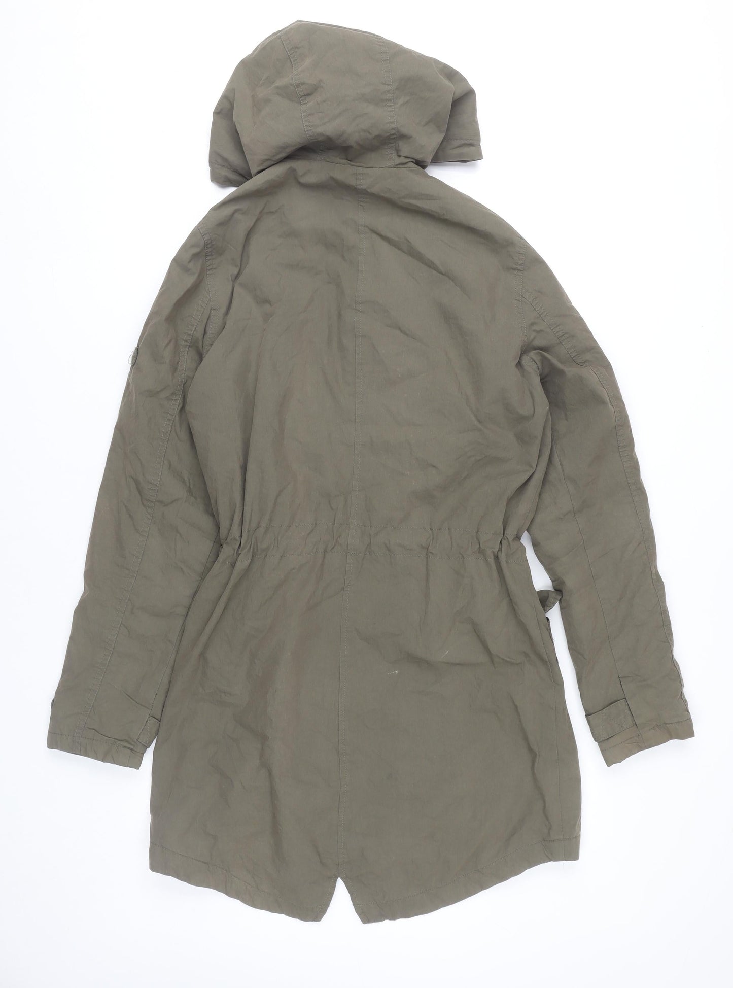 Womens UK Size 10 La Redoute Green Parka Coat