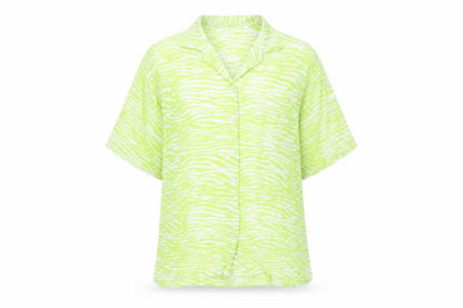 Womens UK Size M Motel Green Basic Button-Up