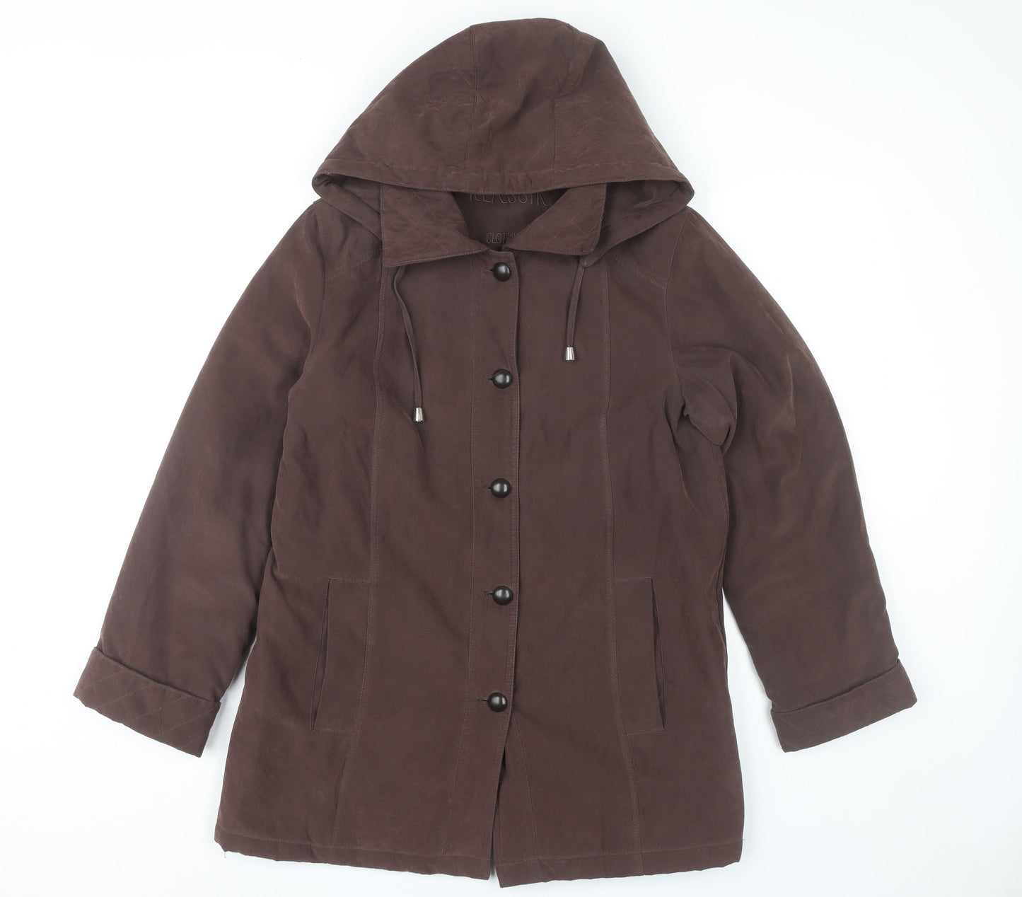 Womens UK Size 10 Klassik Brown Rain Coat