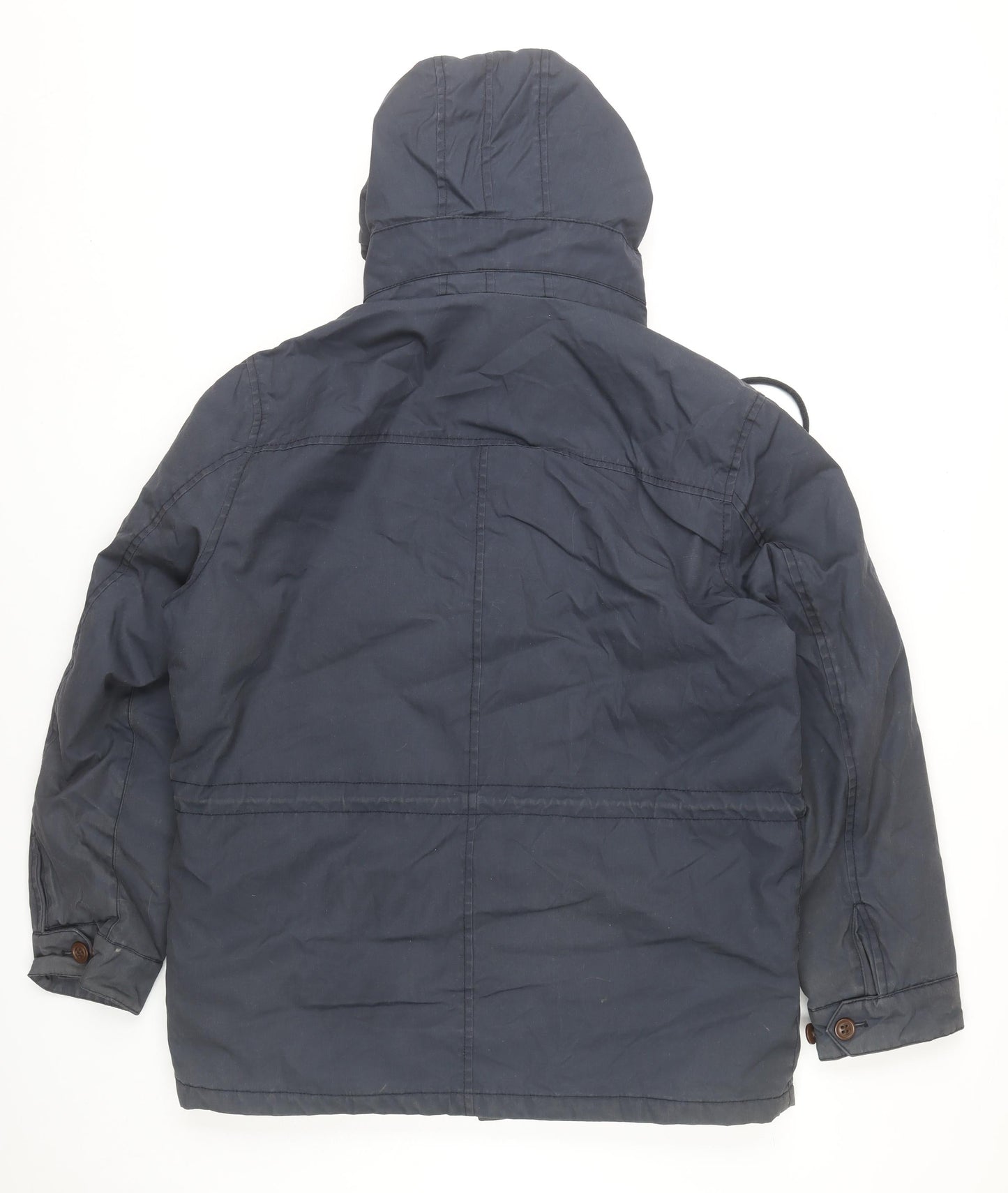 Mens UK Size L Goodsouls Blue Parka Coat