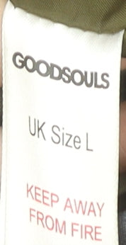 Mens UK Size L Goodsouls Blue Parka Coat