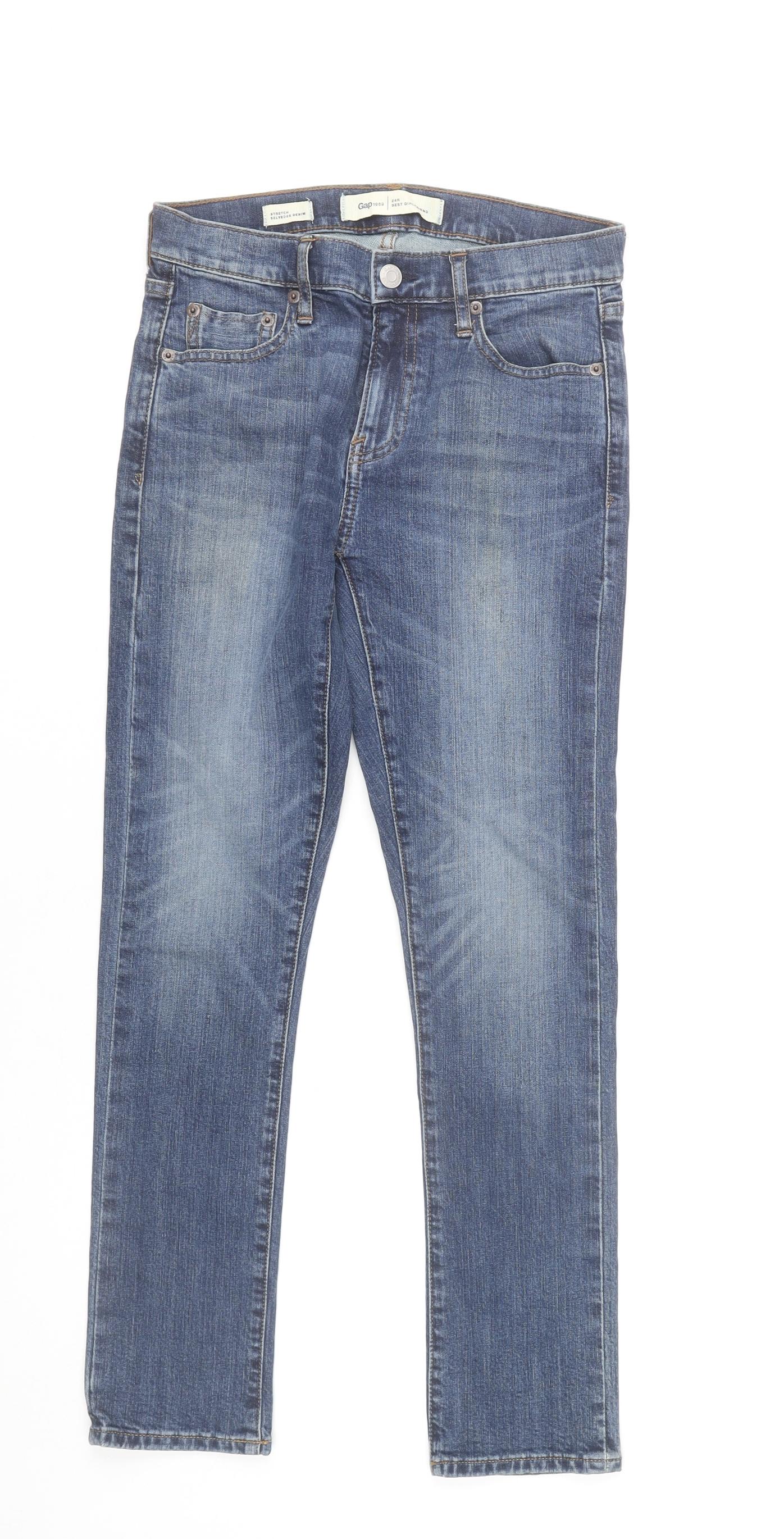 Gap Women Blue Size 24 Best Girlfriend Boyfriend Jeans Denim