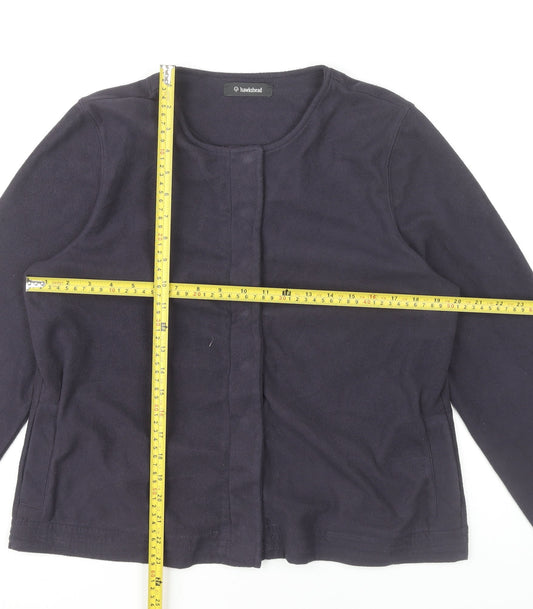 Womens UK Size 16 Hawkshead Blue Basic Jacket