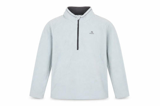 Quechua Girls Blue 14-15Y Fleece Pullover Sweatshirt 1/4 Zip Outdoor