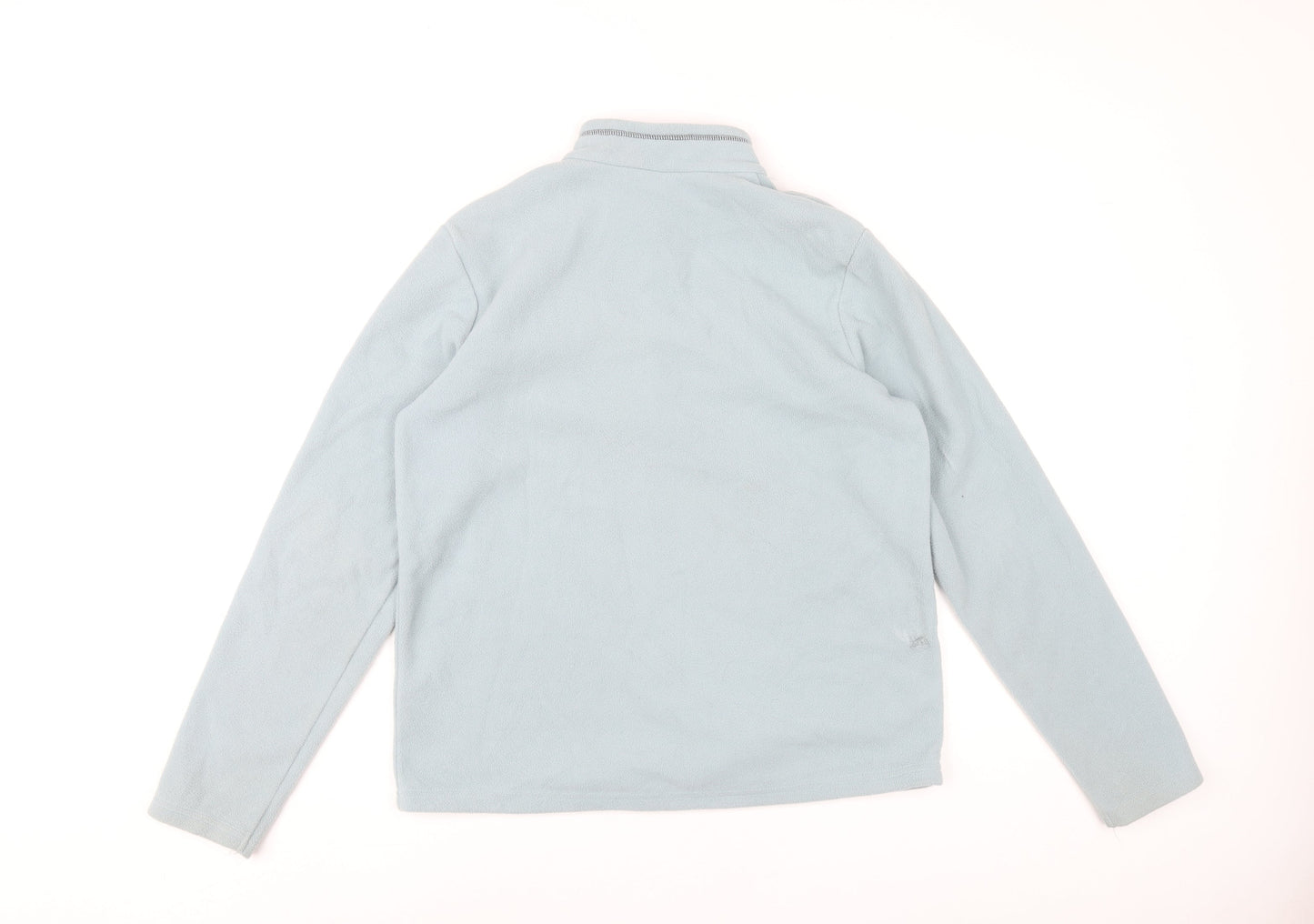 Quechua Girls Blue 14-15Y Fleece Pullover Sweatshirt 1/4 Zip Outdoor